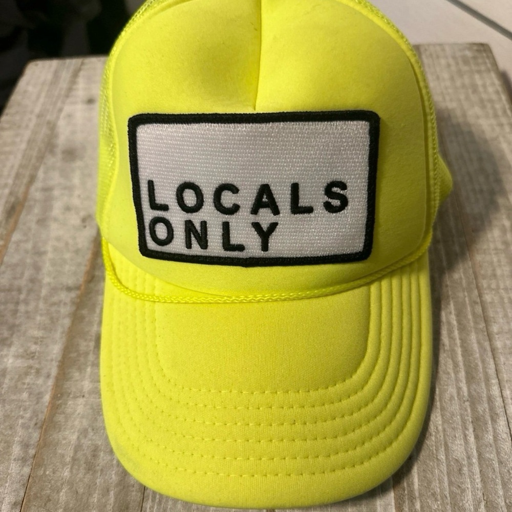 Bright Yellow 'Locals Only' Cap